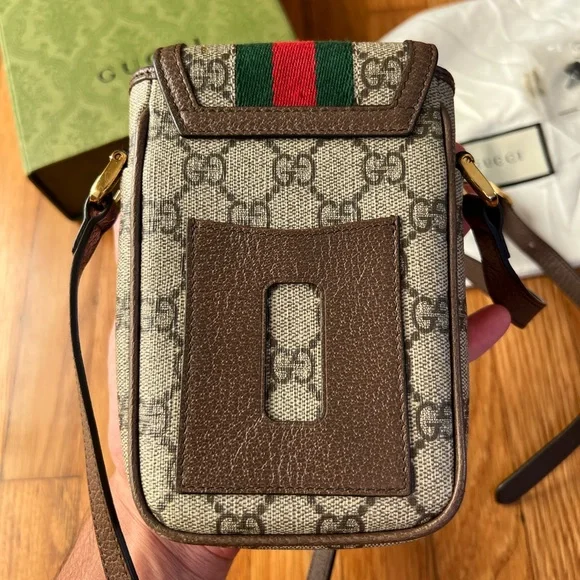 Like New Gucci Ophidia Messenger Bag Phone Pouch Crossbody Bag - Picture 8 of 16